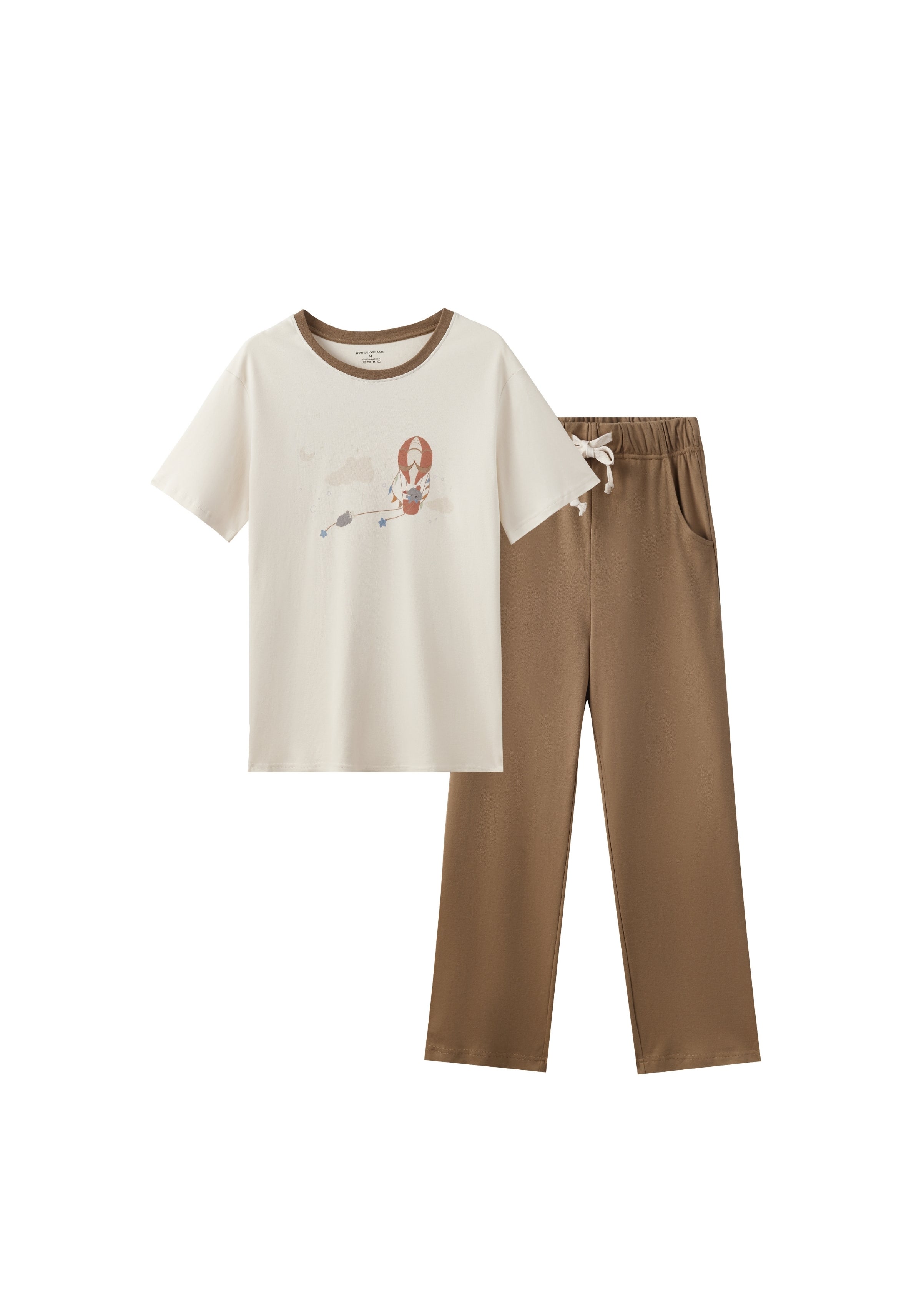 front of Women Organic Short-sleeve PJ Set-Fantasy