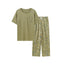 Women Short-sleeve Organic PJ Set-Marsh Green