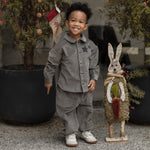 Organic Corduroy Toddler Shirt-Elephant Grey | Norsu Organic