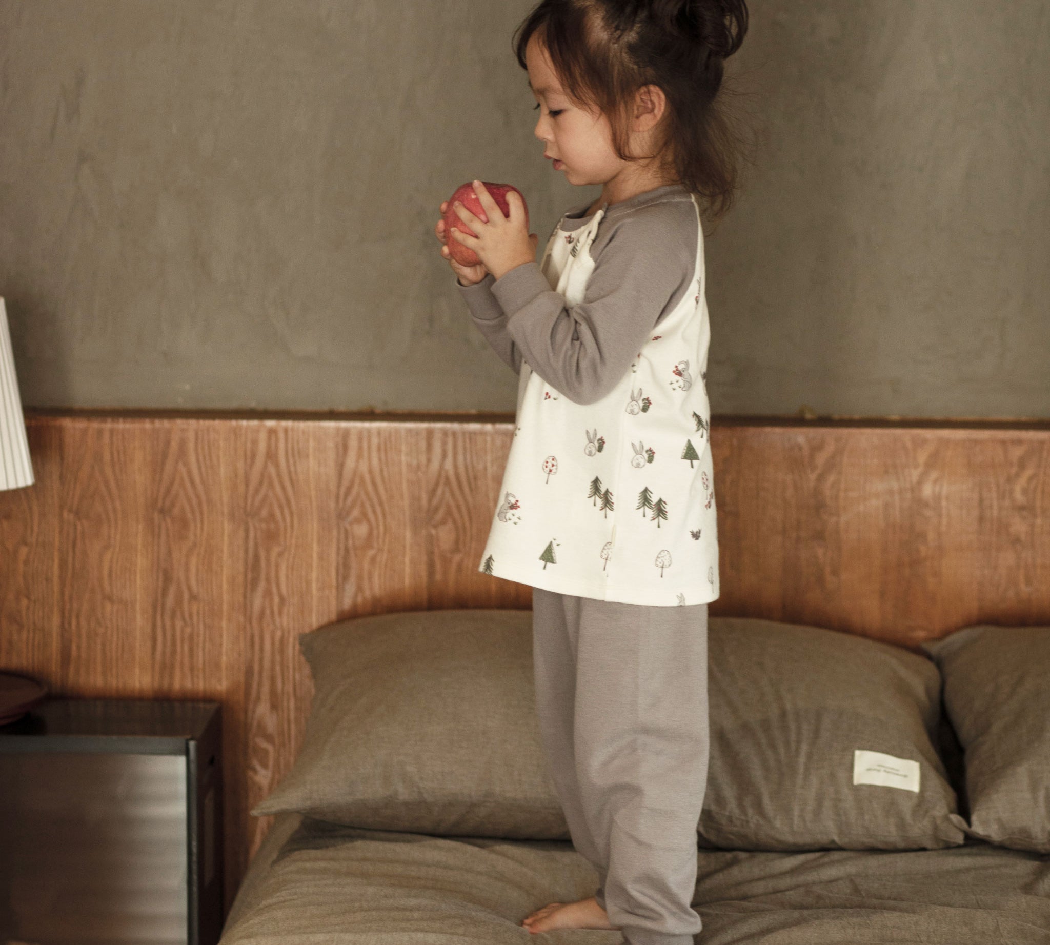 Organic Toddler Pajama Set-Bunny print