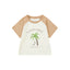 Toddler Organic Graphic T-shirt-Cream/Tan