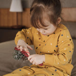Organic Toddler Fun Dots Sweatshirt-Honey