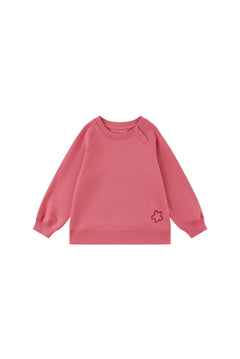 Toddler Organic Crew Neck Sweatshirt-Desert Rose
