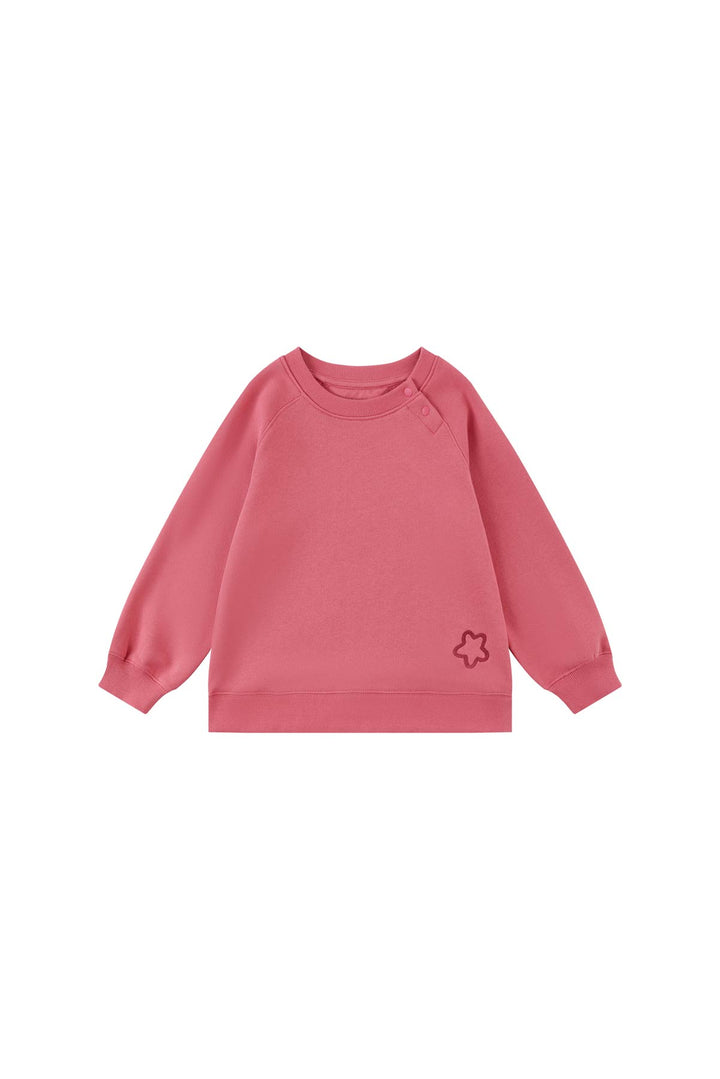 Toddler Organic Crew Neck Sweatshirt-Desert Rose