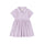 Girls Toddler Organic Waffle Polo Dress-Iris