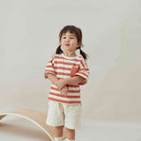 Organic Cotton Toddler Essential Shorts-Cream