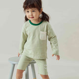 Ultra-soft Organic Toddler Bike Shorts -Tender Green