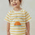Toddler Organic Graphic T-shirt-Cream/Sun