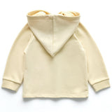 Organic Kids Four Season Elf-hat hooded jacket-Pebble Cream - NORSU-ORGANIC