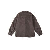 Organic Corduroy Toddler Shirt-Elephant Grey