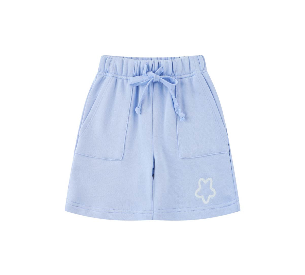 Toddler Organic French Terry Short-Serenity Blue
