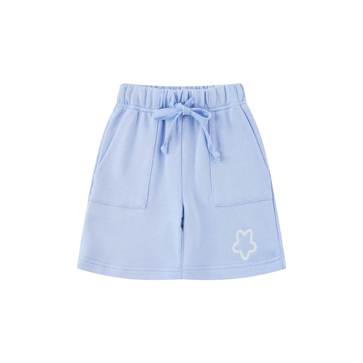 Toddler Organic French Terry Short-Serenity Blue