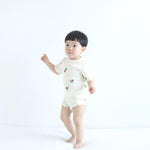 Baby Organic Cotton Short Sleeve Onesie-Berry Garden - NORSU-ORGANIC