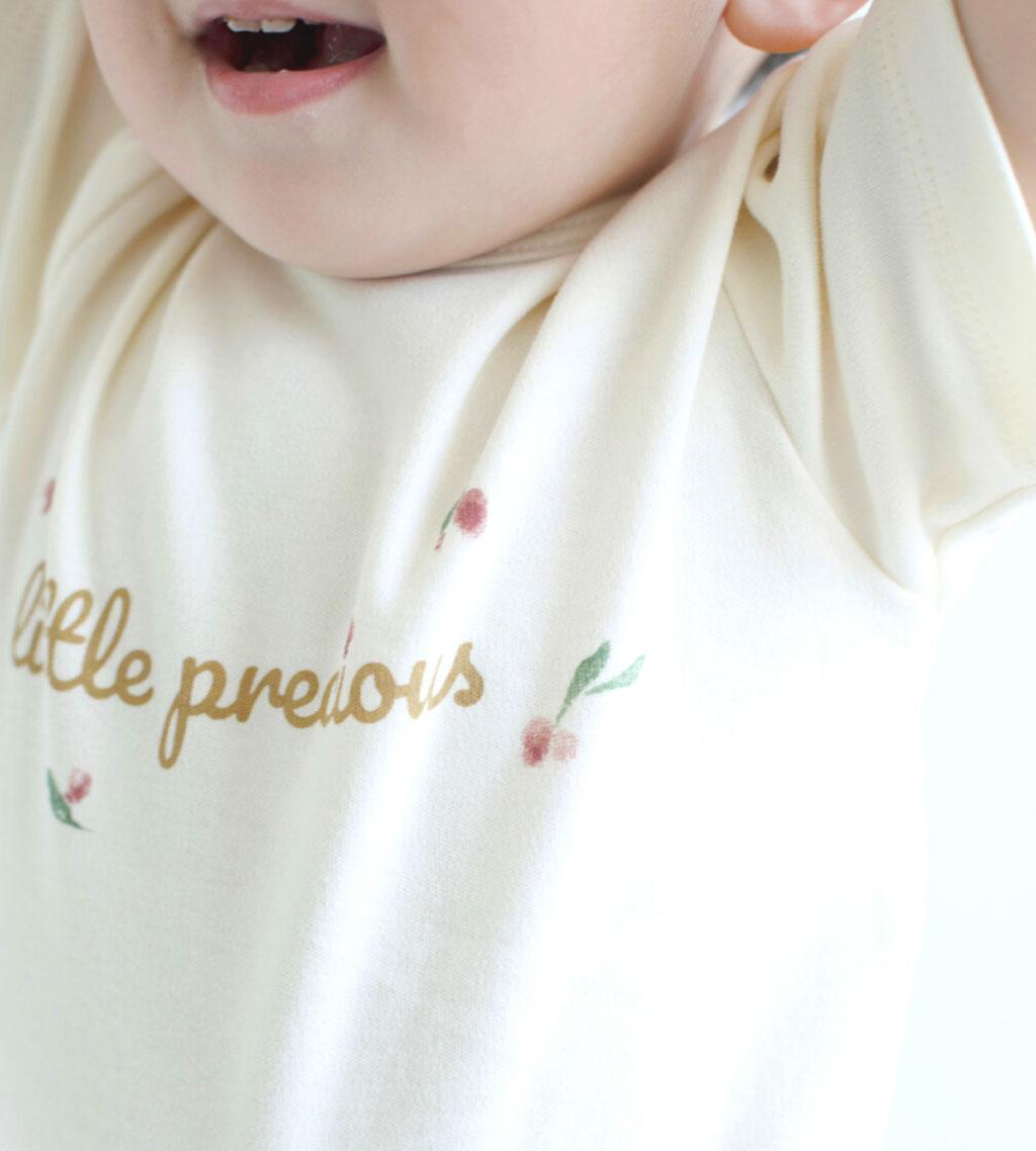 Baby Organic Cotton Short Sleeve Onesie-Little Precious - NORSU-ORGANIC