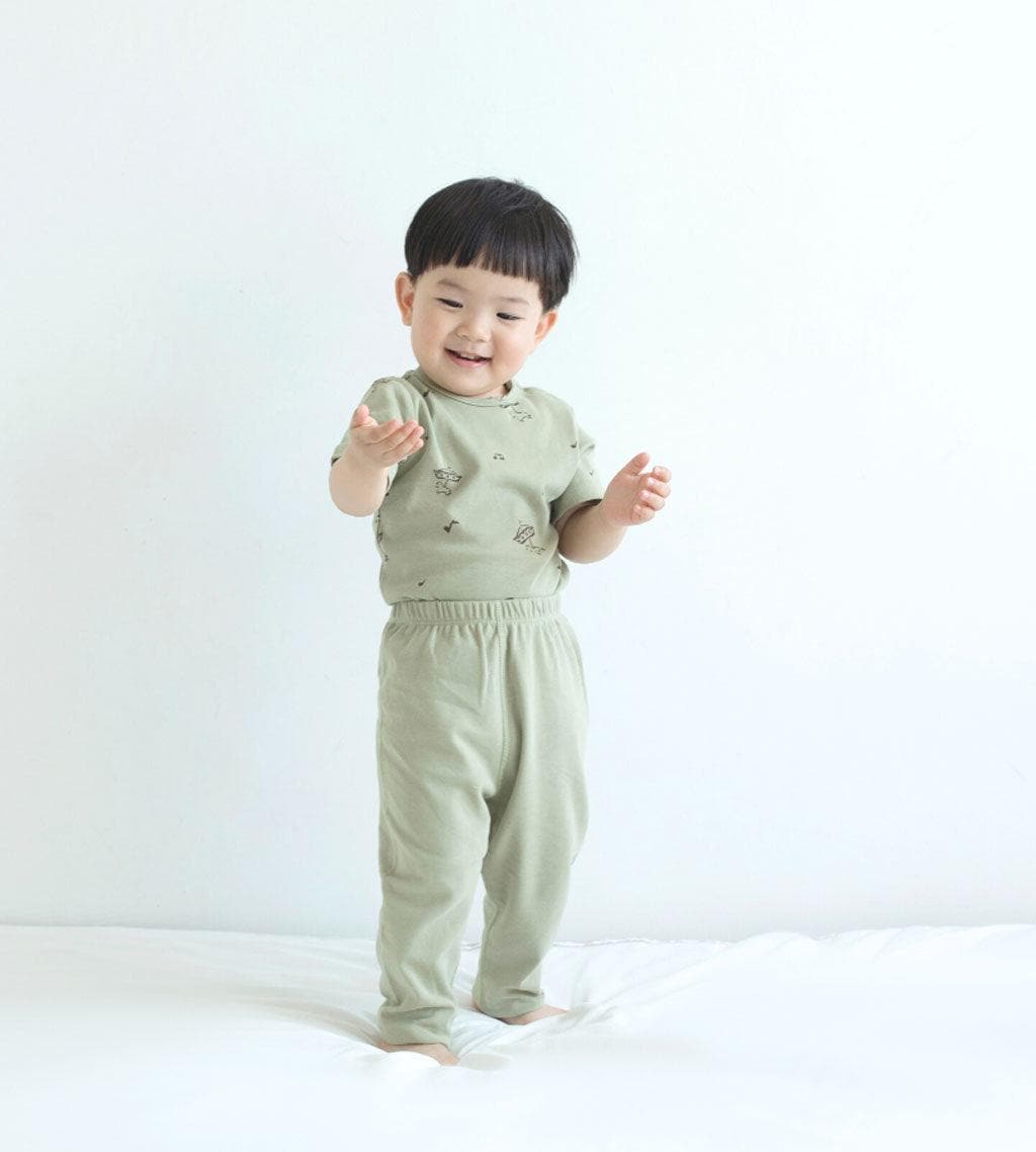 Organic Cotton Baby Legging-Grey Green - NORSU-ORGANIC