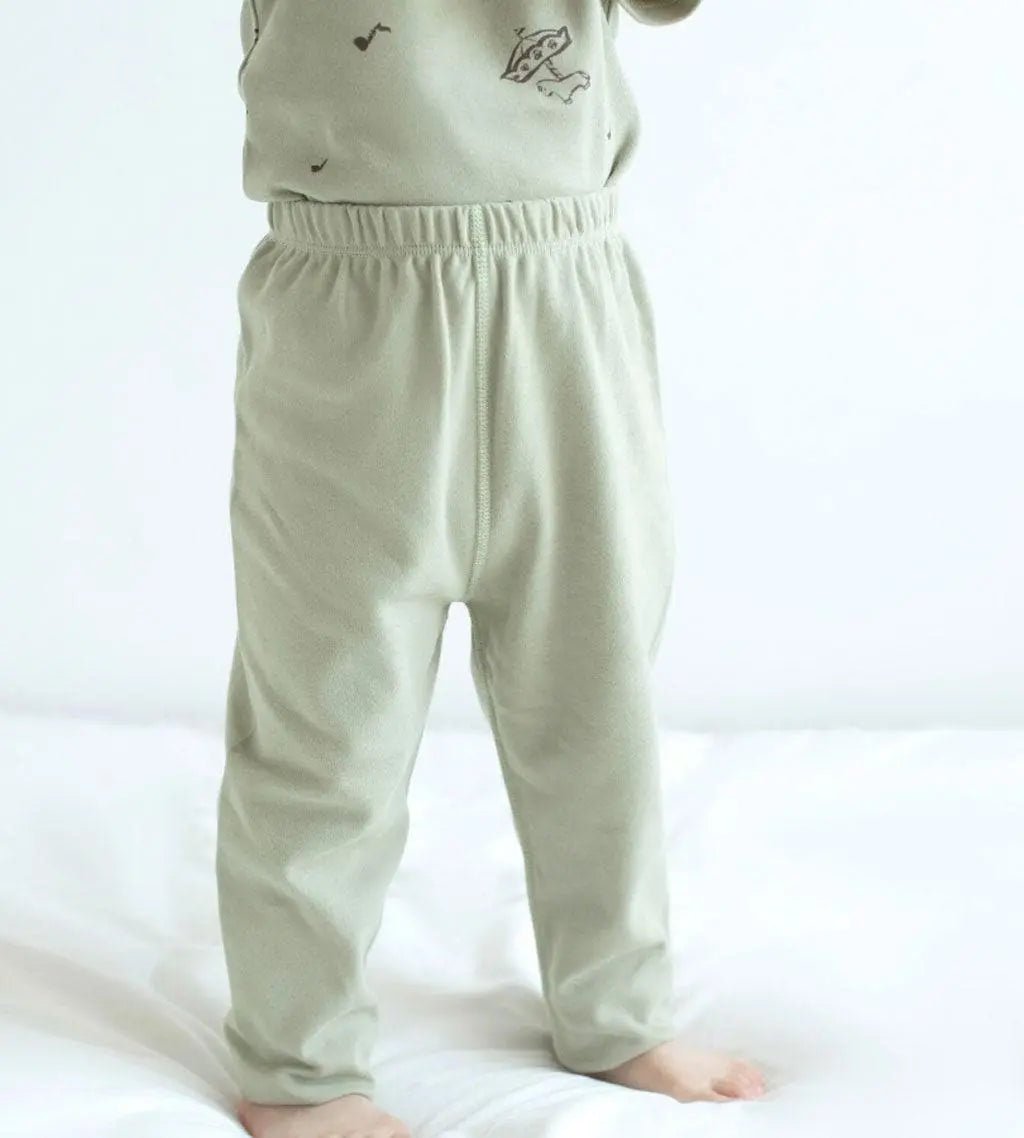 Organic Cotton Baby Legging-Grey Green - NORSU-ORGANIC