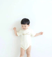 Baby Organic Cotton Short Sleeve Onesie-Little Precious - NORSU-ORGANIC