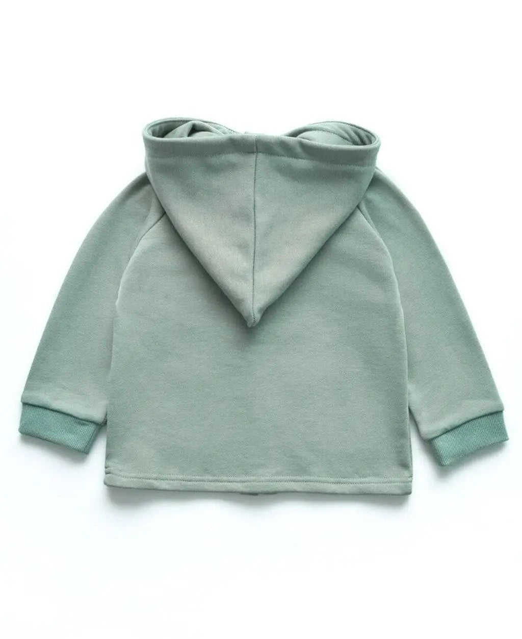 Organic Kids Four Seasons Elf-hat hooded jacket-Smoke Green - NORSU-ORGANIC
